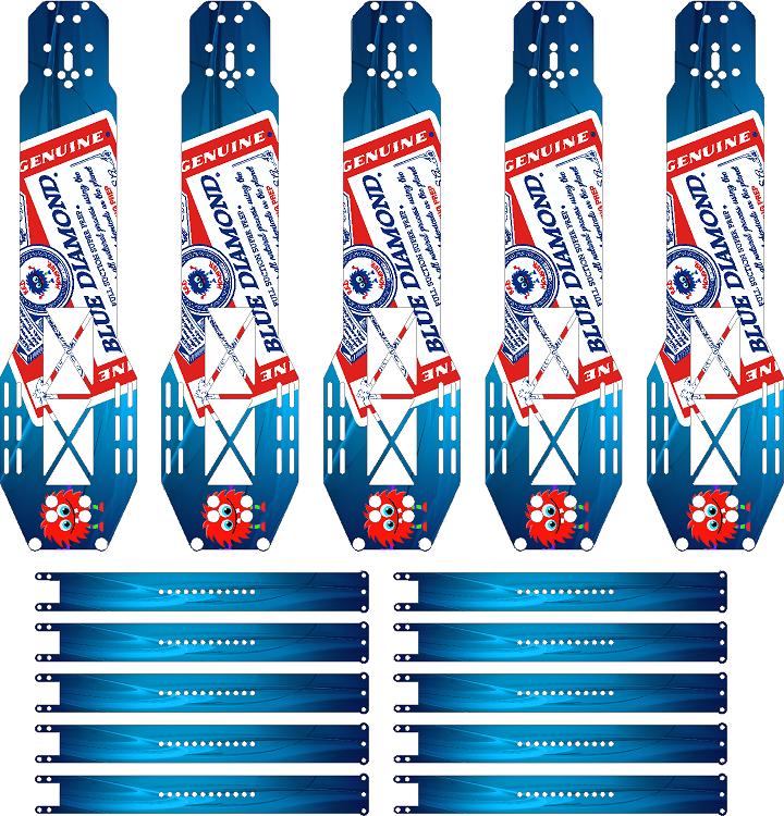 BLUE DIAMOND -CHASSIS SKIN- FOR 23 APOLLO NARROW CHASSIS (RM1984)