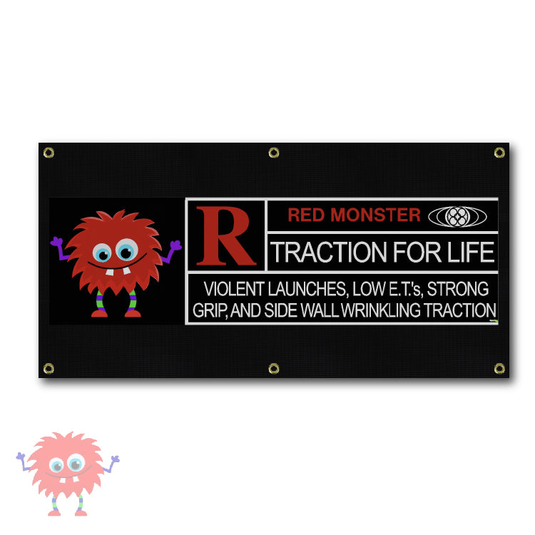 RED MONSTER VINYL BANNER 3X6 (RM2044)