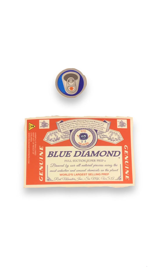 BLUE DIAMOND BOTTLE LABEL AND CAP LABEL (RM2058)