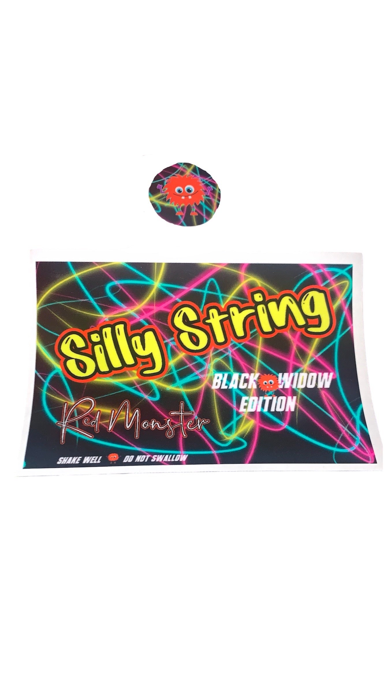 SILLY STRING BOTTLE LABEL AND CAP LABEL (RM2056)