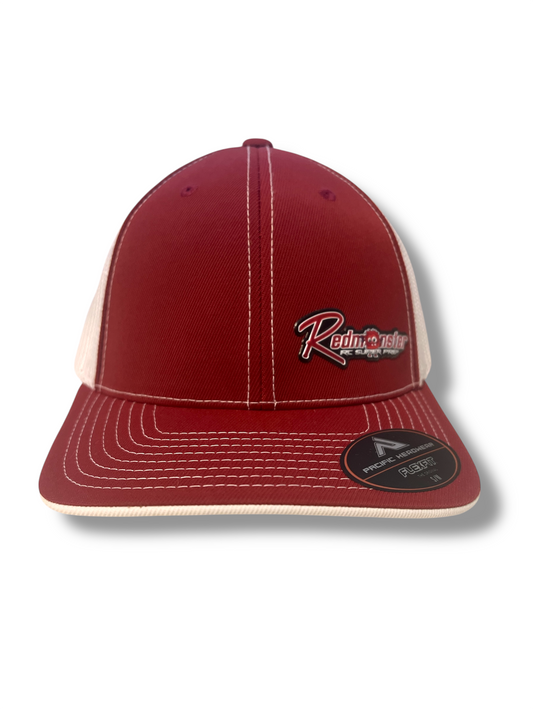 RED MONSTER - RED/WHITE - FITTED HAT - SM/MD (RM2102)