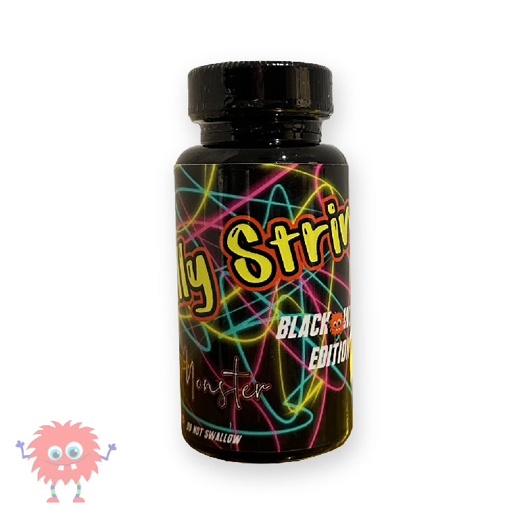 RED MONSTER - SILLY STRING - 5OZ. BLACK WIDOW EDITION (GROOVE MAKER) (RM2037)